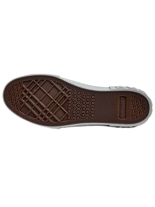 Burberry Vintage Check Cotton Low Top Sneakers Grey