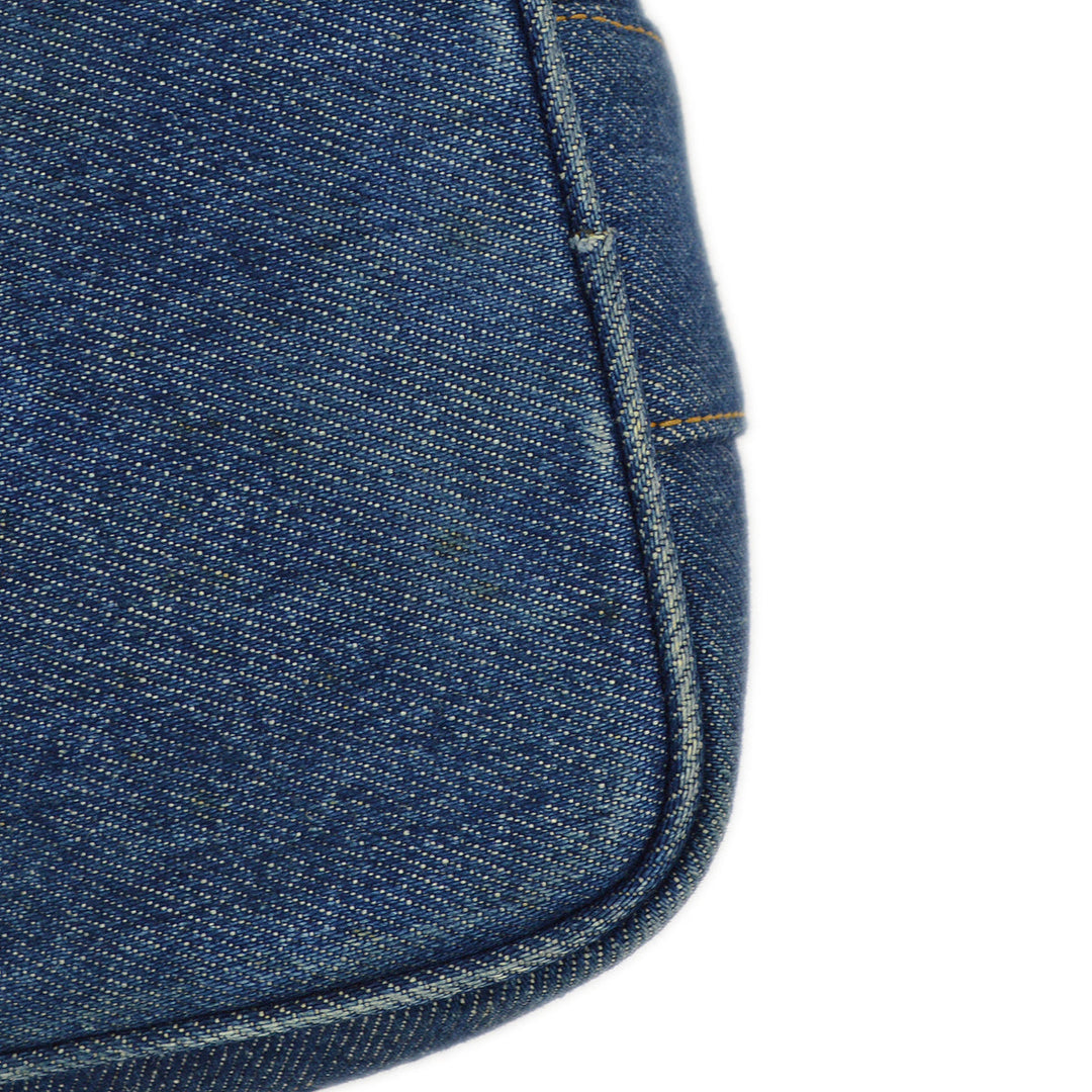 Top Quality Chanel Blue Denim Timeless Vanity Handbag