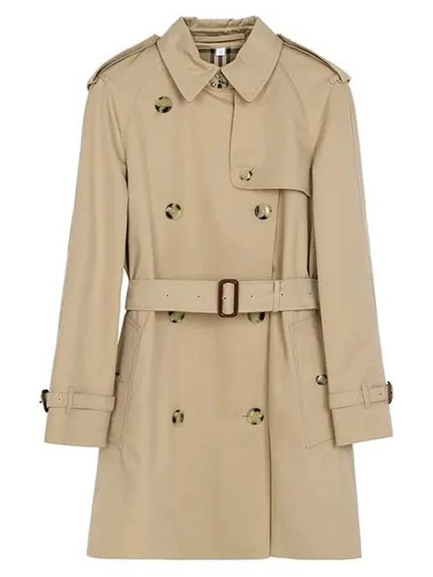 Burberry Short Gabardine Trench Coat Honey