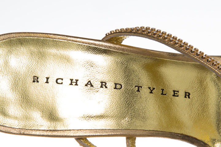 Richard Tyler Gold Heels SZ 6
