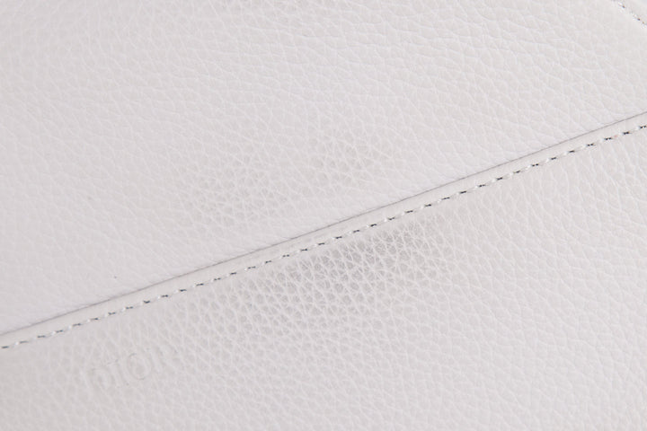 Christian Top quality Dior Ivory Saddle Leather Cross-Body Handbag