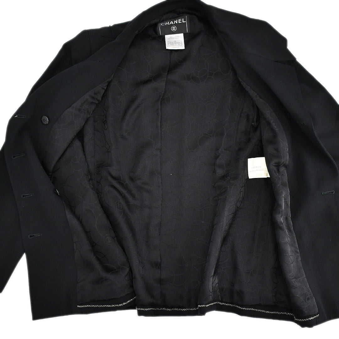 Top Quality Chanel Single Breasted Jacket Black