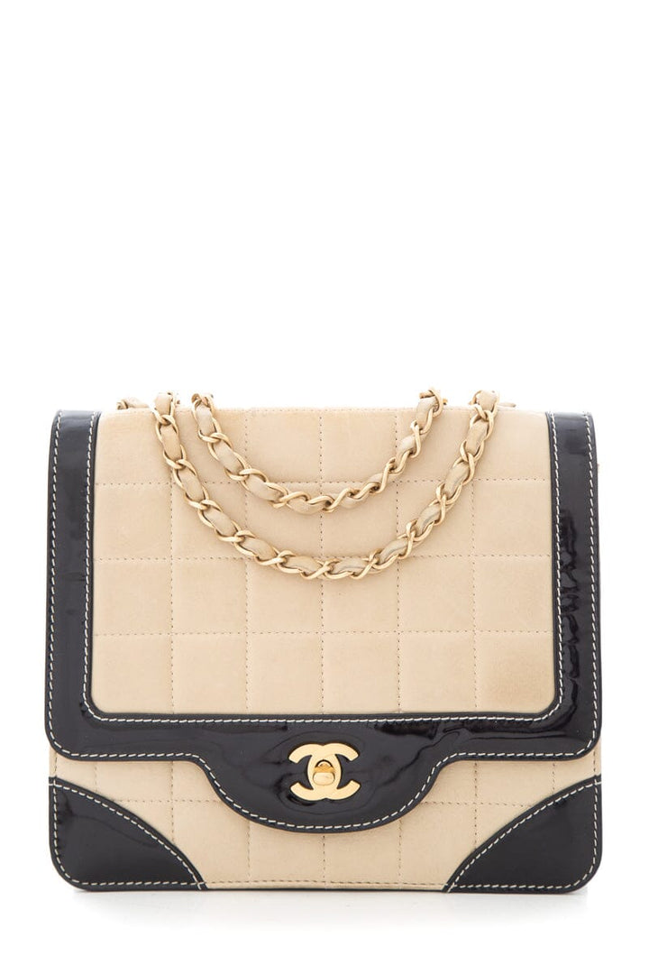 Top Quality Chanel 2000 Beige &  Black Chocolate Bar Handbag
