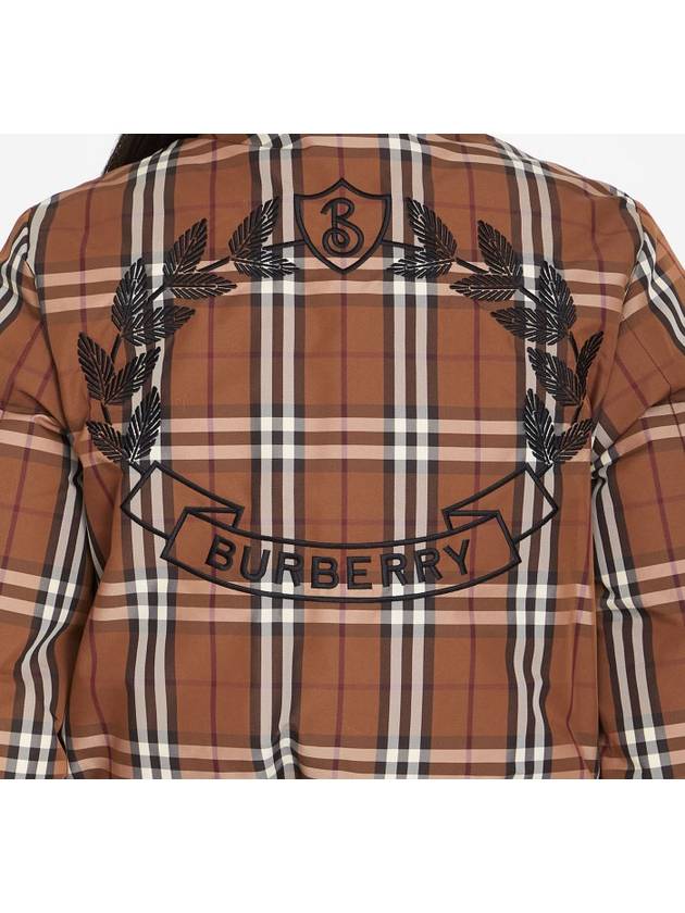 Burberry Check Nylon Down Padding Dark Birch Brown