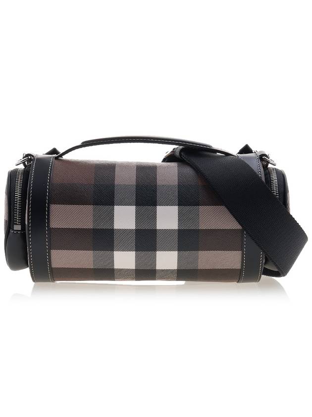 Burberry Sound Check Print Leather Cross Bag Dark Birch Brown