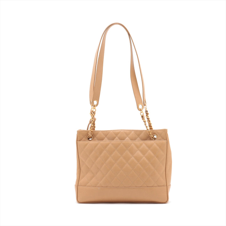 Top Quality Chanel Matrasse Caviar S Chain Shoulder Bag Beige Gold  2nd