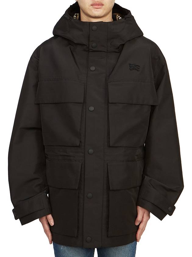 Burberry Patch Pocket Parka Black