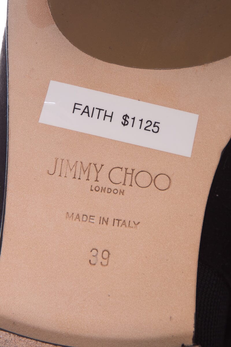 Jimmy Choo Faith Flat Black Suede Boots SZ 39