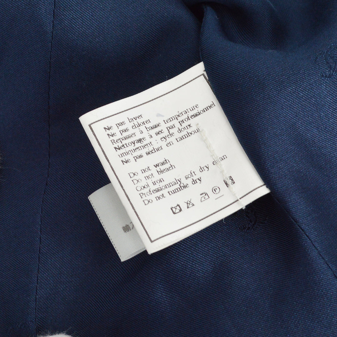 Top Quality Chanel Single Breasted Jacket Navy 95A #36