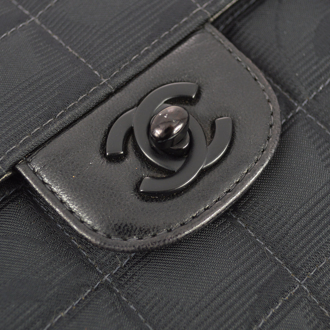 Top Quality Chanel 2000-2001 Black Jacquard New Travel Line East West