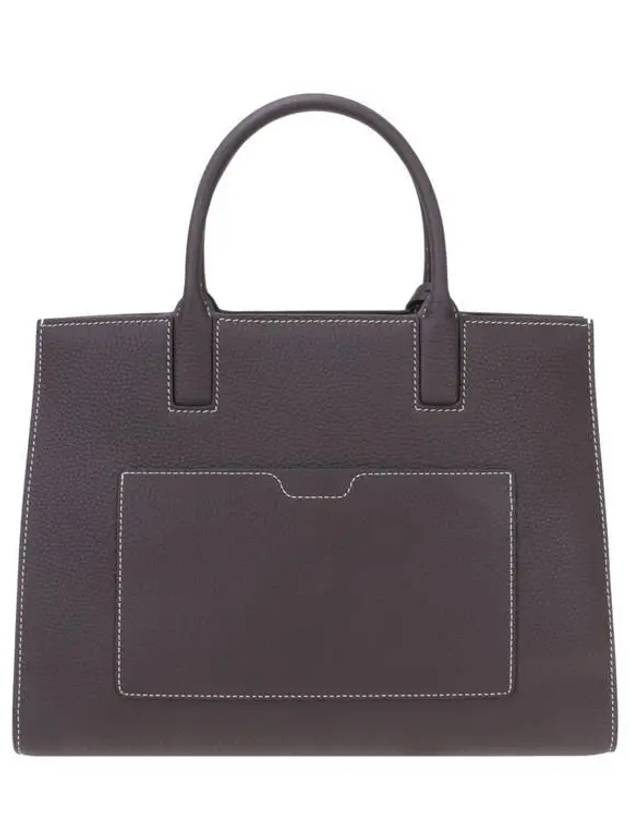Burberry Frances Small Leather Tote Bag Brown