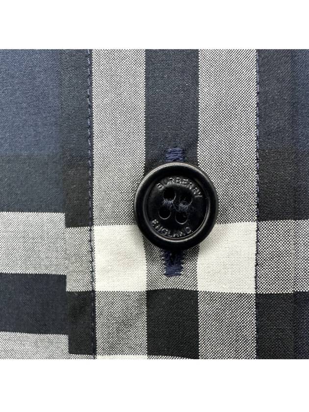 Burberry Men's Vintage Check Long Sleeve Shirt Navy