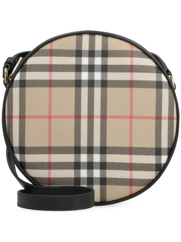 Burberry WoMen's Lewis Vintage Check Leather Mini Cross Bag Archive Beige