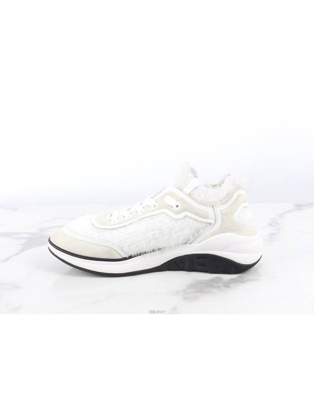 CC logo knit sneakers 36 230 Chanel