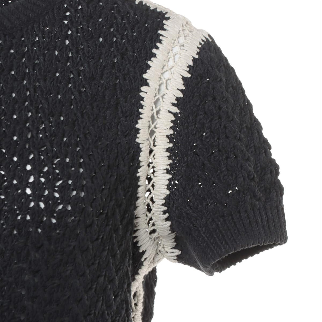 Top Quality Chanel Coconut Button P72 Silk e One Earrings 36  Black
