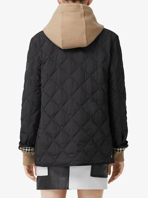 Burberry Diamond Quilted Thermoregulated Barn Jacket Black