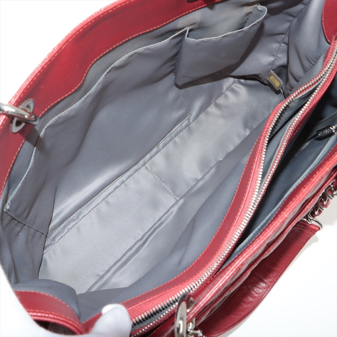 Top Quality Chanel Matrasse Caviar S Chantrotot Bag Red Silver Gold