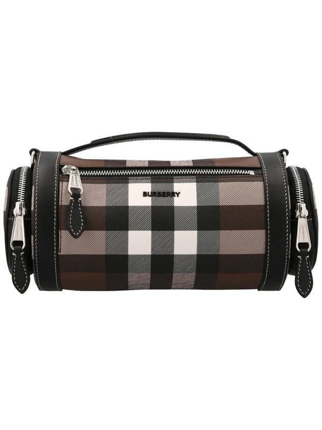 Burberry Sound Check Print Leather Cross Bag Dark Birch Brown