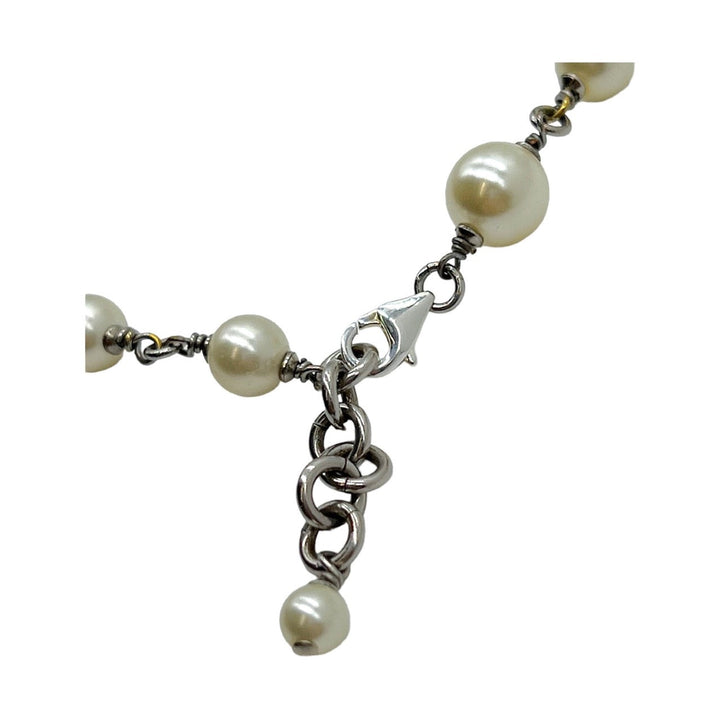 Top Quality Chanel Vintage Pearl Charm Choker Necklace