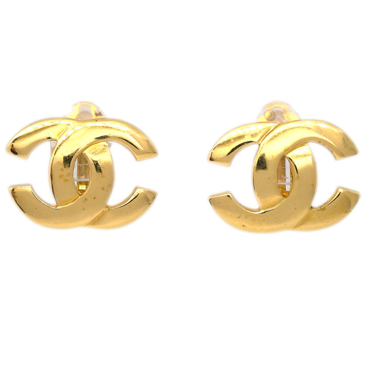 Top Quality Chanel CC Earrings Clip-On Gold 02P