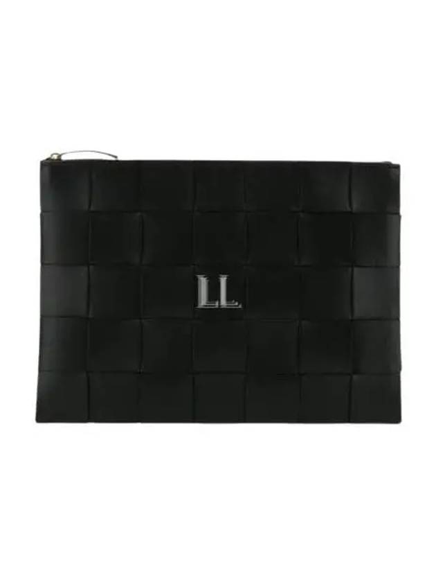 Bottega veneta Cassette Intrecciato Medium Clutch Bag Fondente