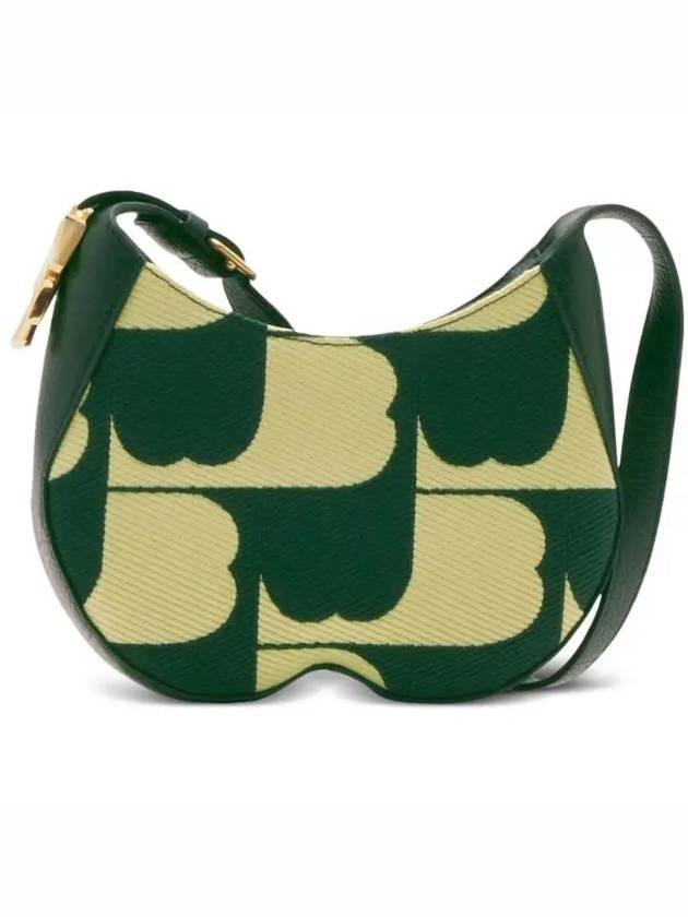 Burberry Chess Leather Small Shoulder Bag Green