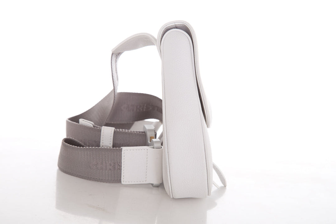 Christian Top quality Dior Ivory Saddle Leather Cross-Body Handbag