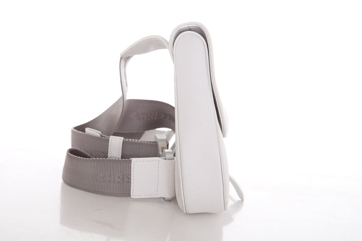 Christian Top quality Dior Ivory Saddle Leather Cross-Body Handbag