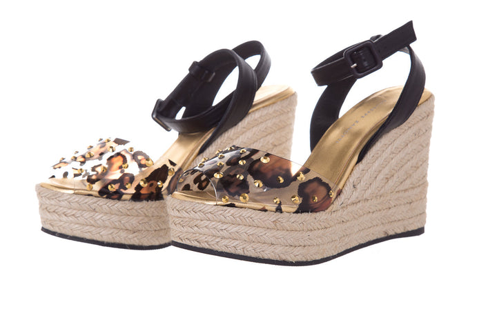 Guiseppe Zanotti Leopard PVC Espadrille SZ 37