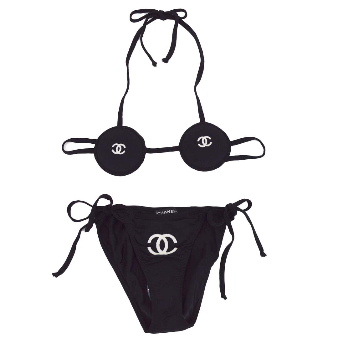Top Quality Chanel * Black Bikini Swimwear Swimsuit #38