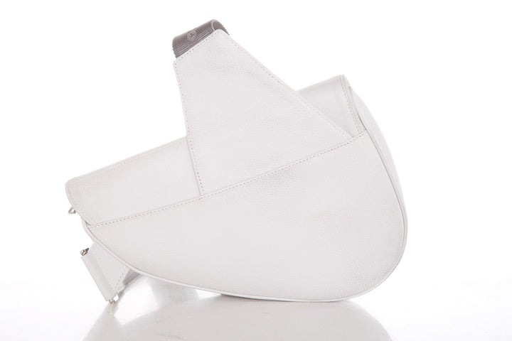 Christian Top quality Dior Ivory Saddle Leather Cross-Body Handbag