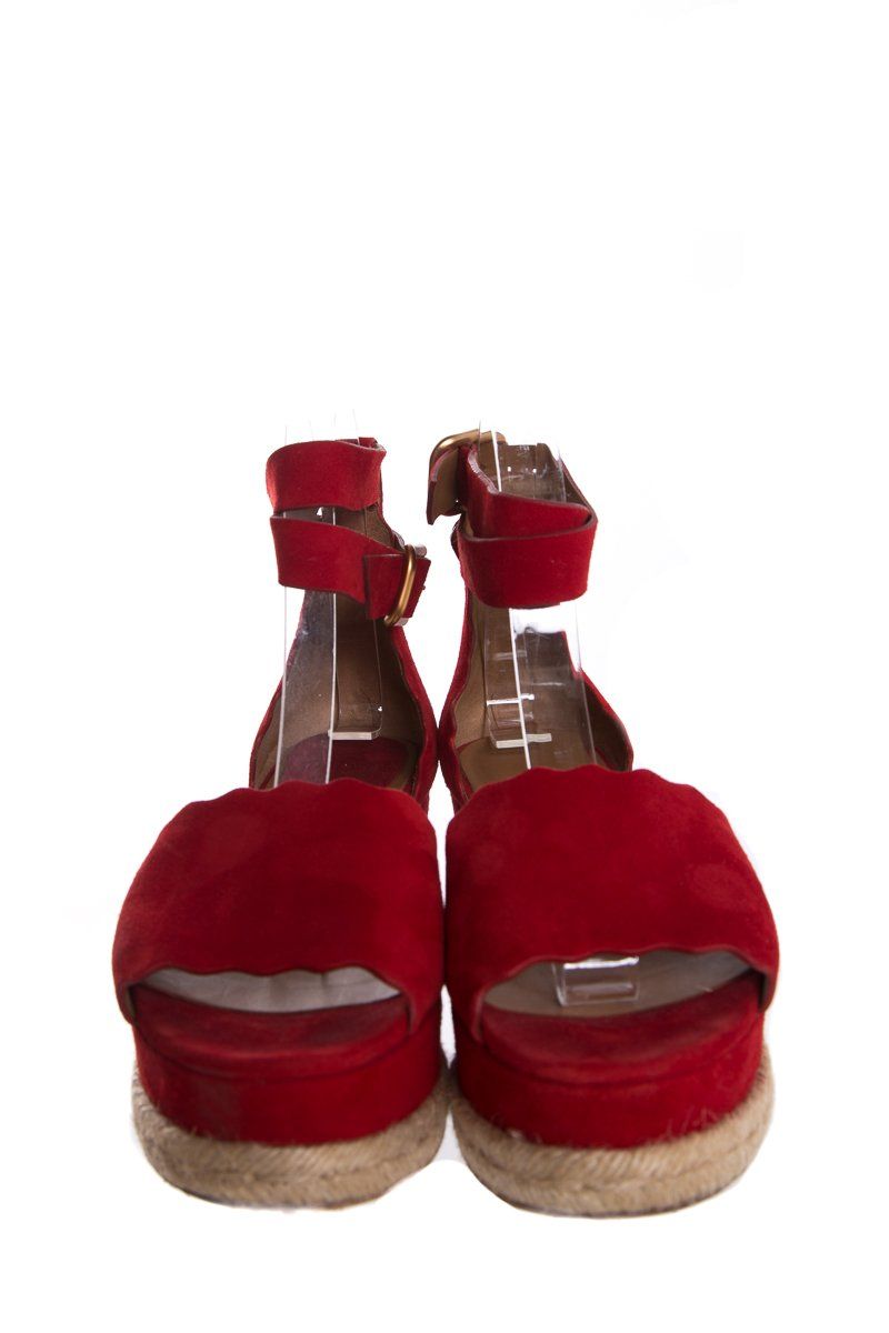 Chloe 38 Red Espadrille