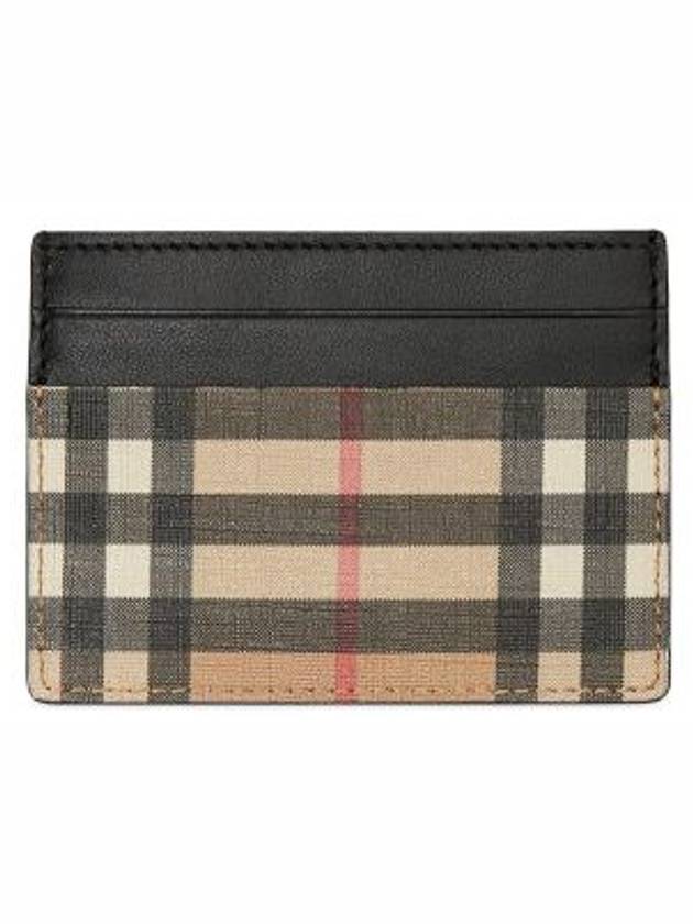 Burberry Vintage Check Canvas Card Wallet Archive Beige