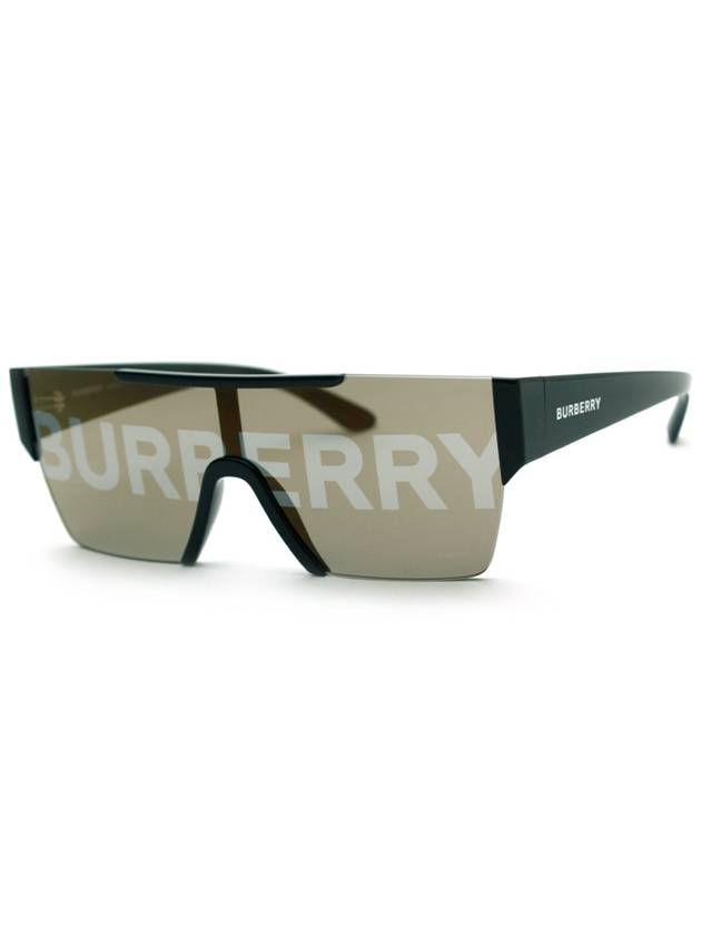 Burberry Eyewear Plastic Logo Goggles Sunglasses Black
