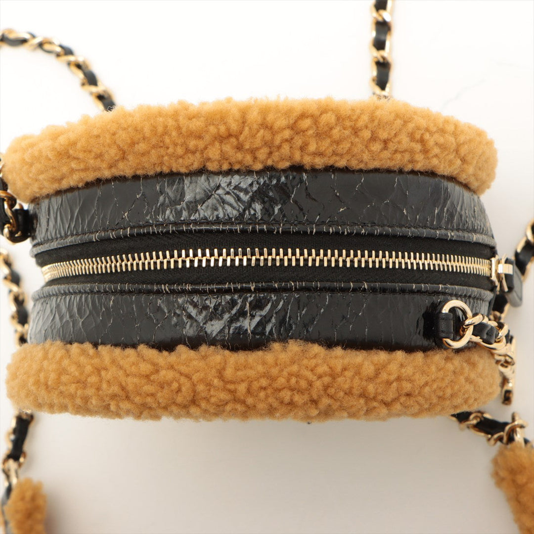 Top Quality Chanel Coco Boar Chain Shoulder Bag Black  Brown Gold  28th