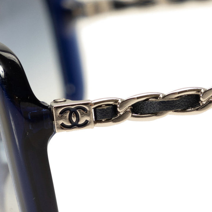 Top Quality Chanel Cocomark un Glasses Blue Silver  Lady Chanel