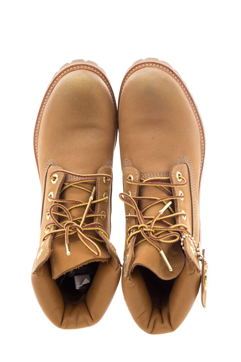 Jimmy Choo x Timberland Wheat NUBUCK Glitter Detail Boots SZ 8.5