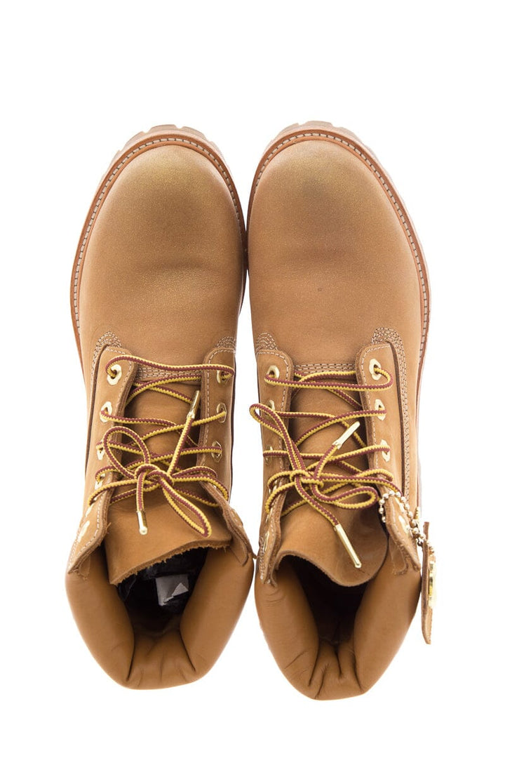 Jimmy Choo x Timberland Wheat NUBUCK Glitter Detail Boots SZ 8.5