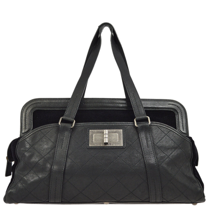 Top Quality Chanel Black Mademoiselle Lock Tote Bag