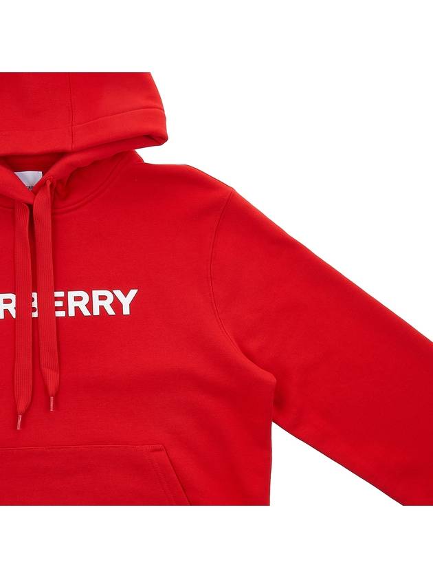 Burberry WoMen's Logo Print Cotton Hoodie Red
