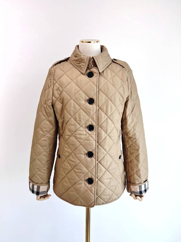 Burberry Diamond Quilted Jacket Archive Beige