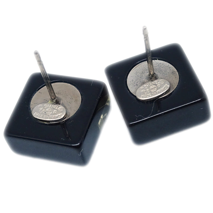 Top Quality Chanel Square Earrings Black Rhinestone 05P