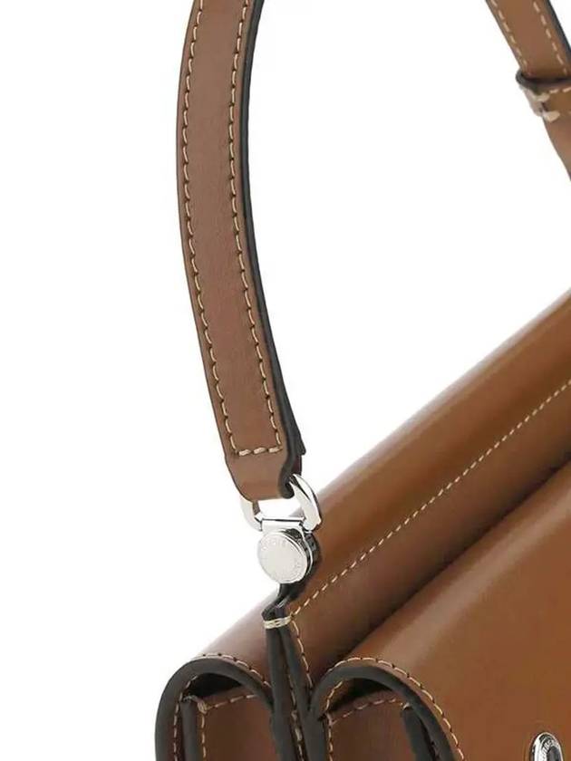 Burberry Pocket Detail Mini Horseferry Print Title Cross Bag Brown