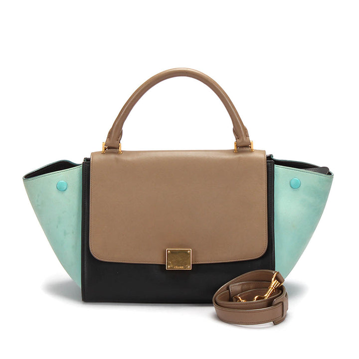 Celine Tri-Color Leather Trapeze