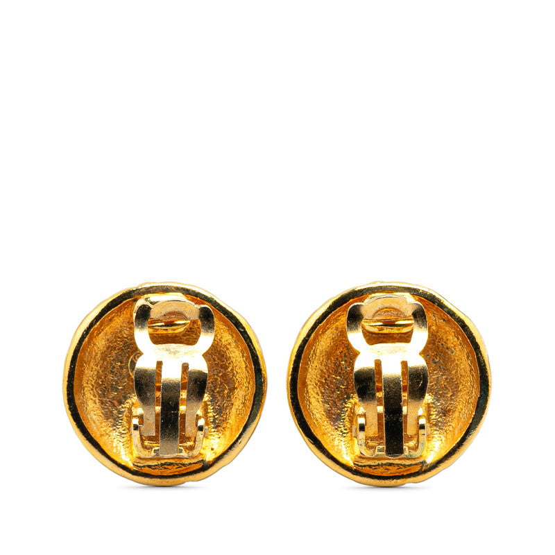 Top Quality Chanel Vintage Coco Mark Earrings Gold