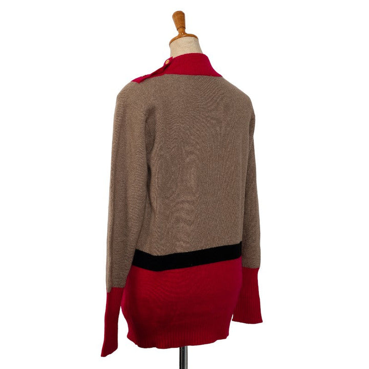 Top Quality Chanel Cocomark Buttons Violin Sweater Pink Multicolor Casimir Ladies CHANEL