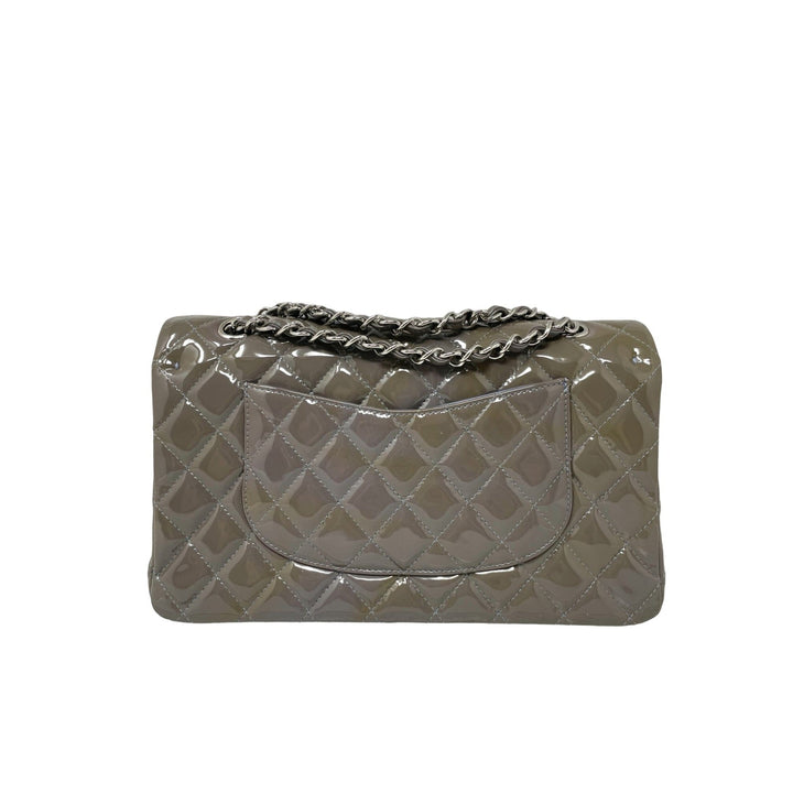 Top Quality Chanel Top Quality Chanel Classic Patent Medium Double New Bag - Grey