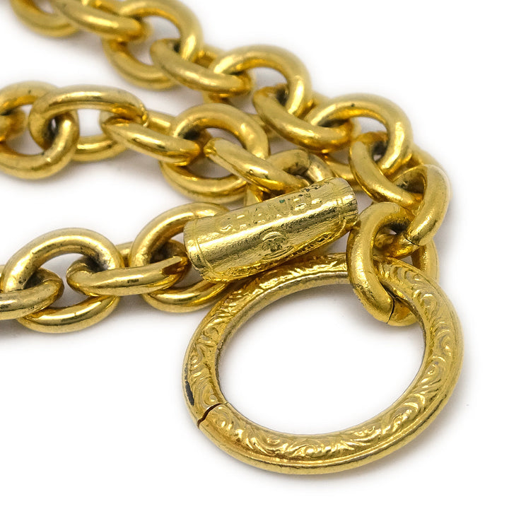 Top Quality Chanel Mademoiselle Chain Pendant Necklace Gold