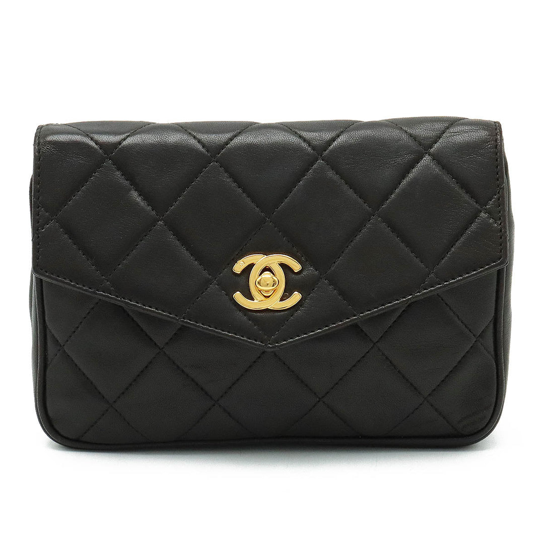 Top Quality Chanel MATRACE COCOMARK WESTBACK PORTCHE Belt BACK 2WAY CRACKBACK LEADER BLACK BLACK GOLD WORKSHOP #65