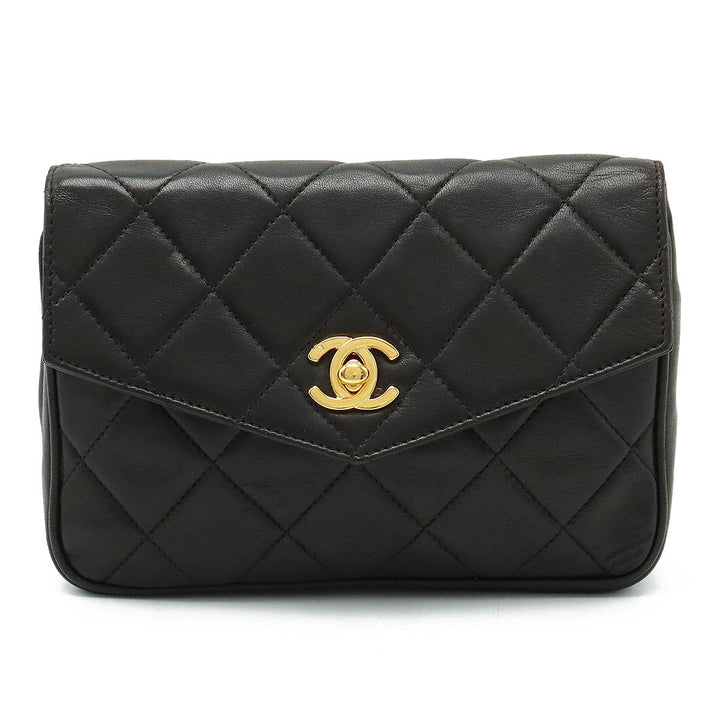 Top Quality Chanel MATRACE COCOMARK WESTBACK PORTCHE Belt BACK 2WAY CRACKBACK LEADER BLACK BLACK GOLD WORKSHOP #65